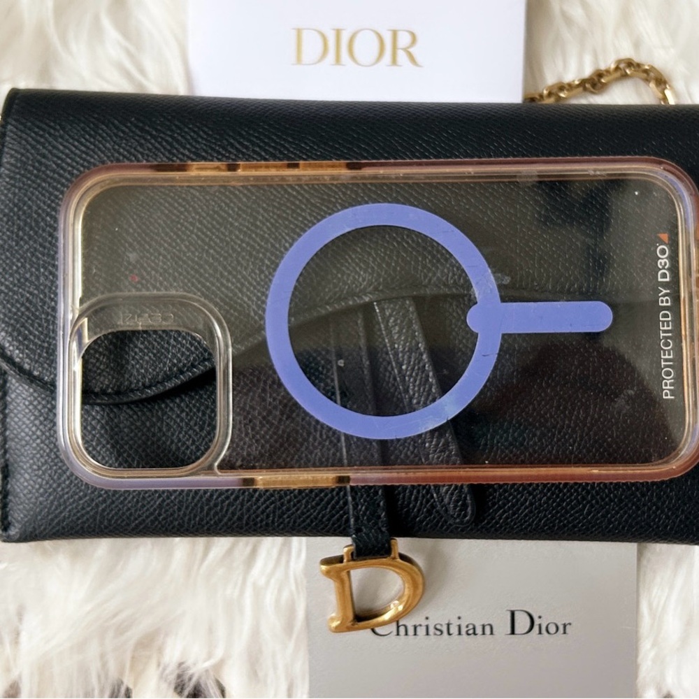DIOR Saddle Long Wallet with Chain Bag leather crossbody. SOLD - Picture 16 of 16